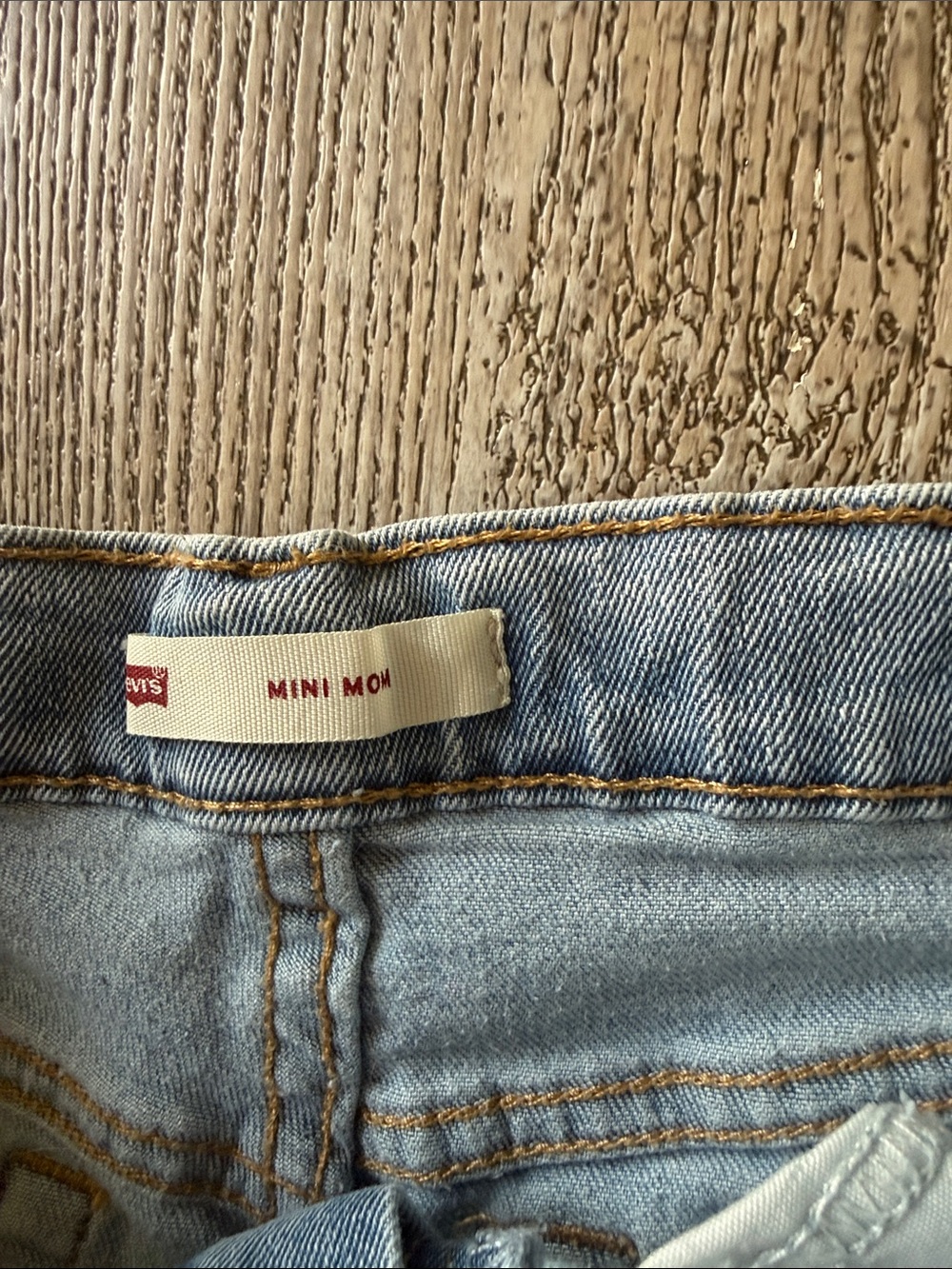 Levi's Light Wash Distressed Denim Shorts - Picture 2 of 4